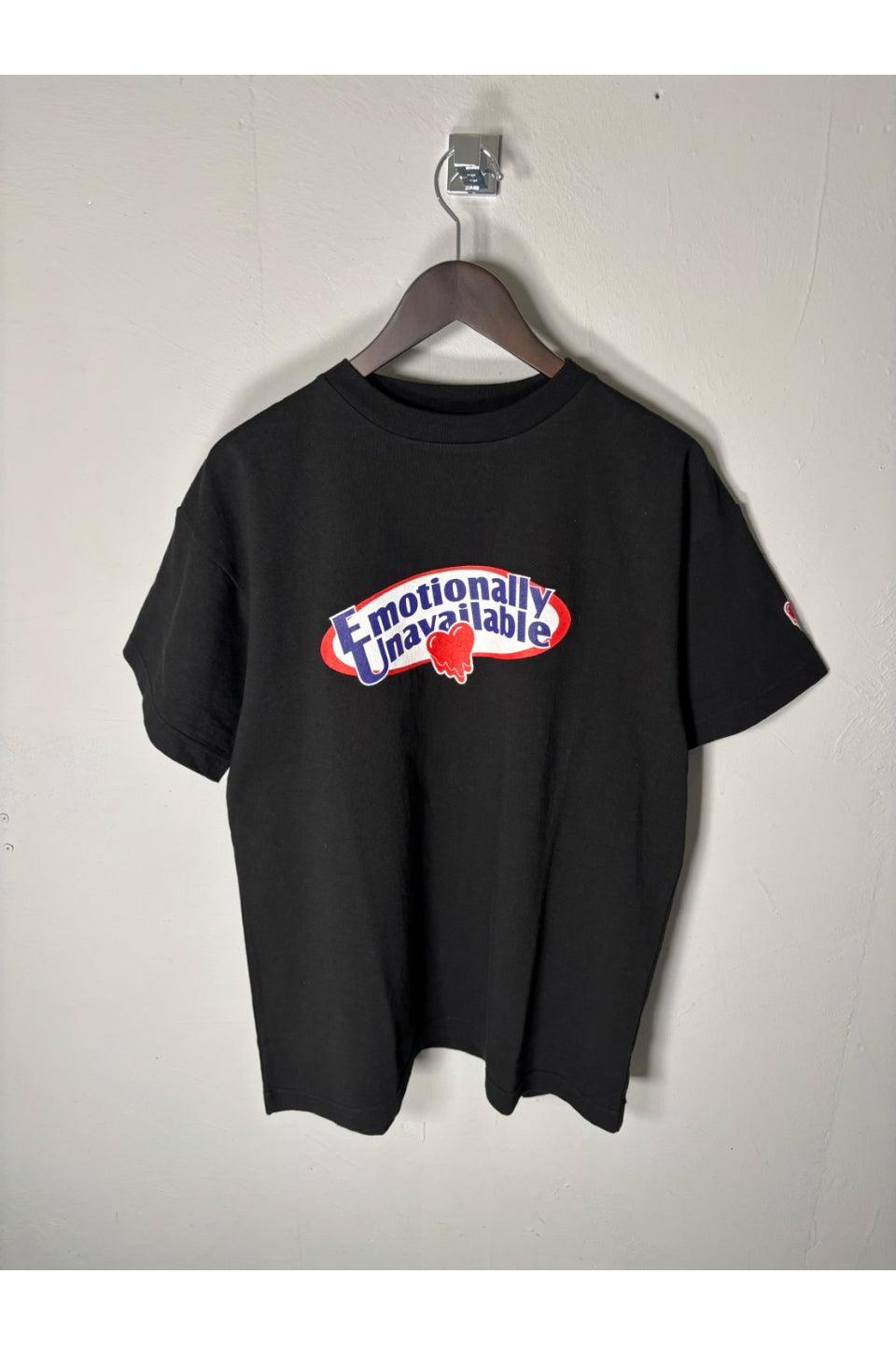 EMOTIONALLY UNAVAILABLE-EU Logo SS Tee-NOWALL