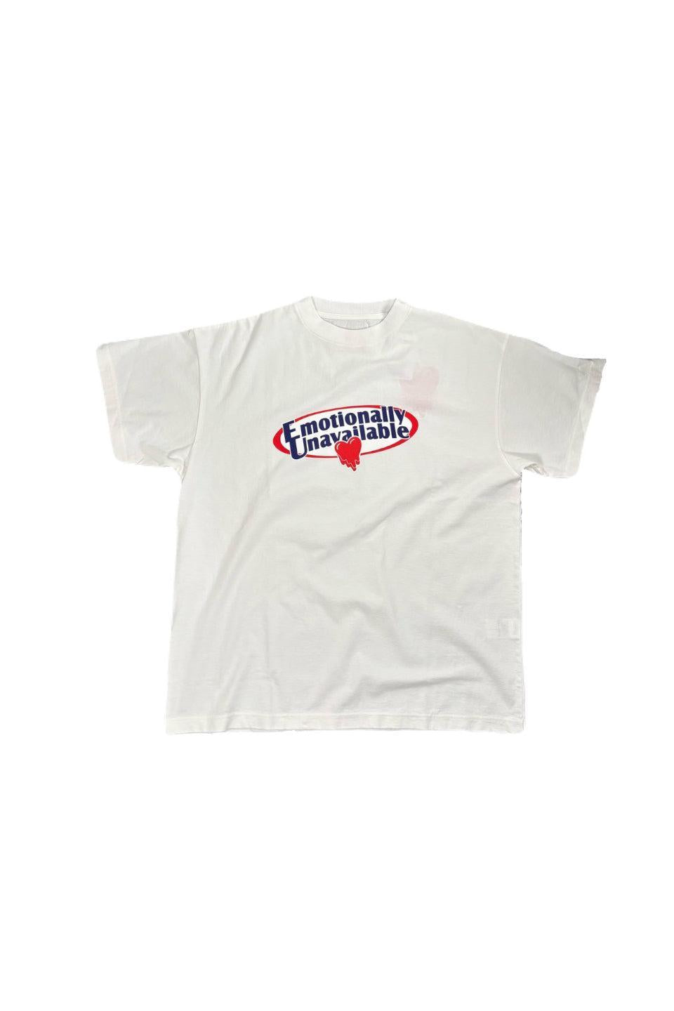 EMOTIONALLY UNAVAILABLE-EU Logo SS Tee-NOWALL