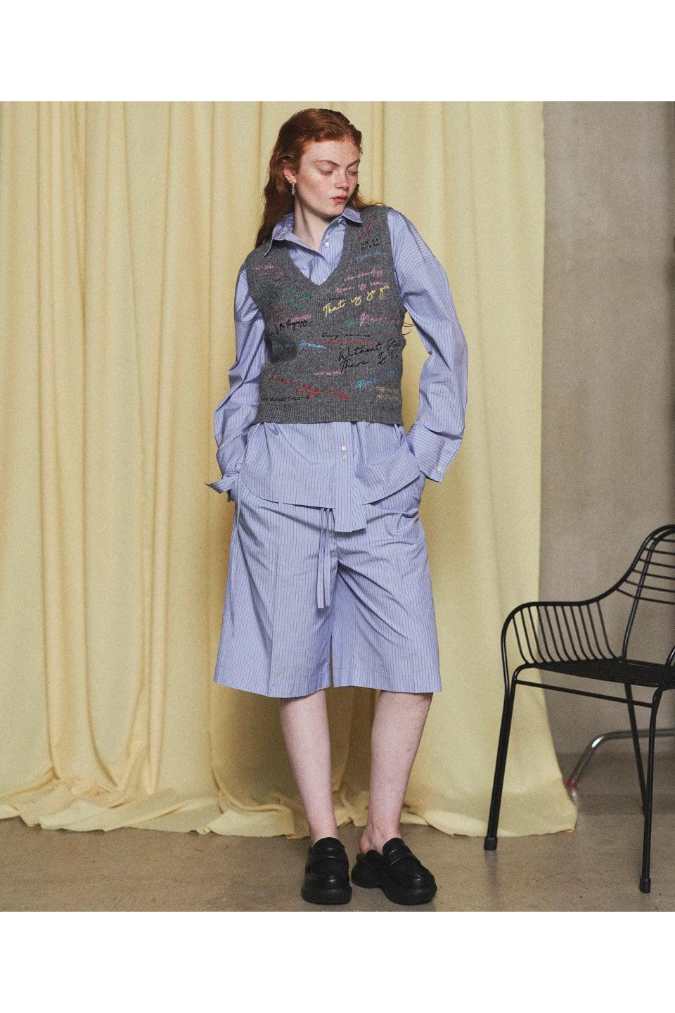MAISON SPECIAL-Embroidery Vest-NOWALL
