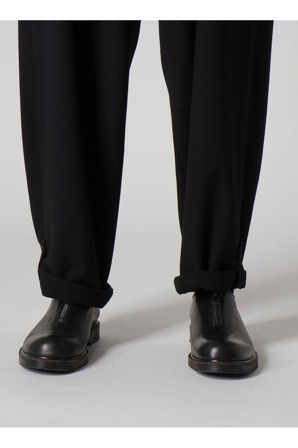 Y's for men-FLANNEL PANTS WITH TAB DETAIL-NOWALL