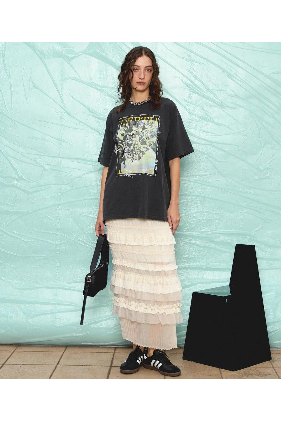 MAISON SPECIAL-Flower Photo Oversized T-shirt-NOWALL