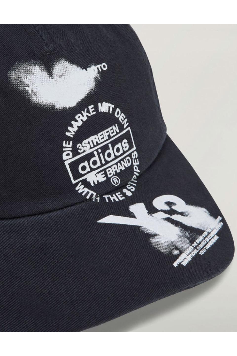 Y-3-Graphic Logo Cap-NOWALL