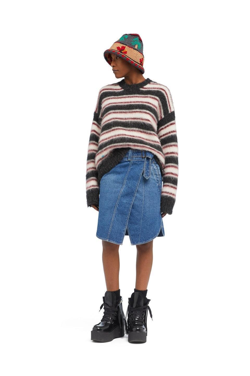 ALANUI-Grunge Stripes Sweater-NOWALL