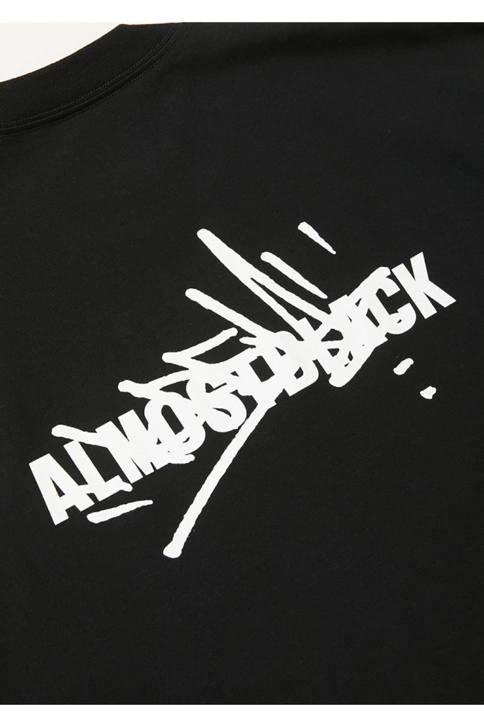 ALMOSTBLACK-【KREVA × ALMOSTBLACK】Crew Neck T-NOWALL