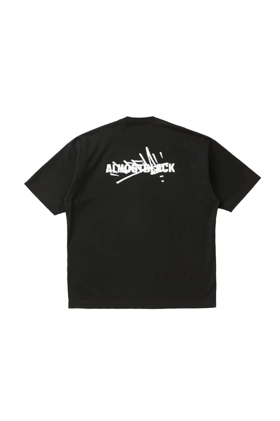 ALMOSTBLACK-【KREVA × ALMOSTBLACK】Crew Neck T-NOWALL