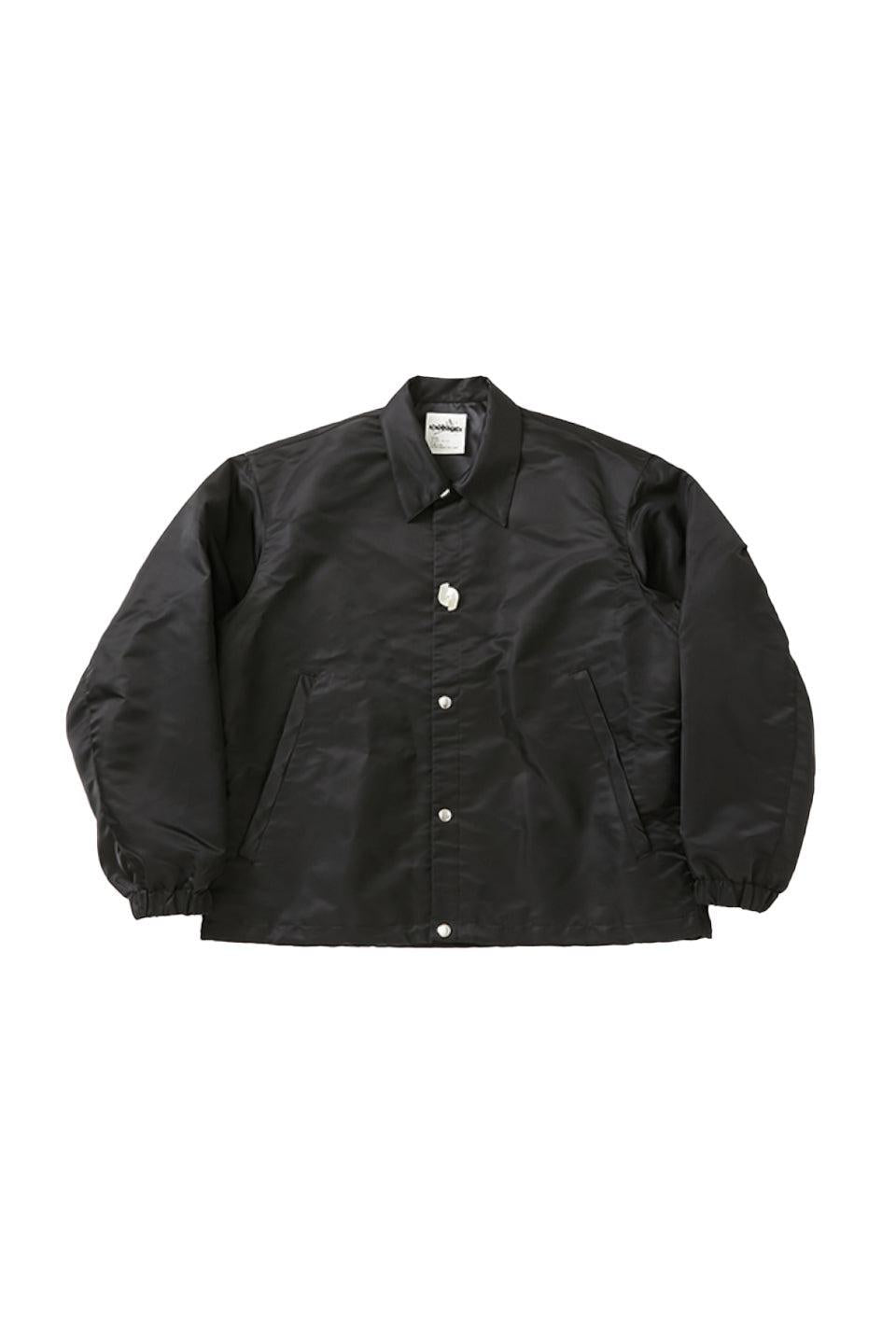 ALMOSTBLACK-【KREVA × ALMOSTBLACK】Woven Nylon Coach Jacket with 6 Brooch-NOWALL