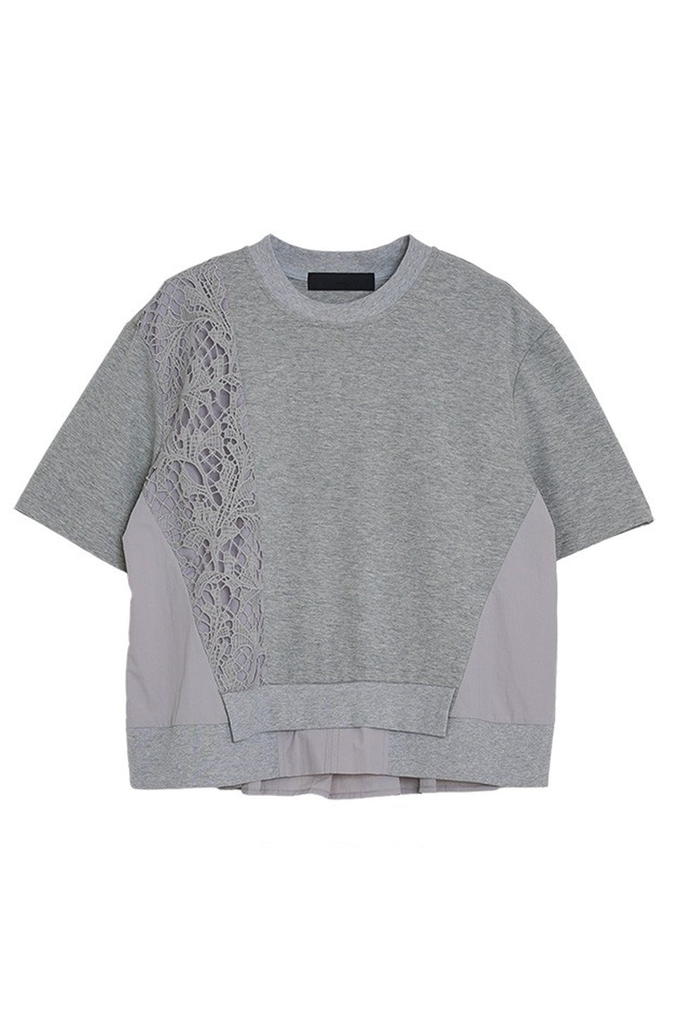 MICALLE MICALLE-Lace Docking Sweat Top-NOWALL