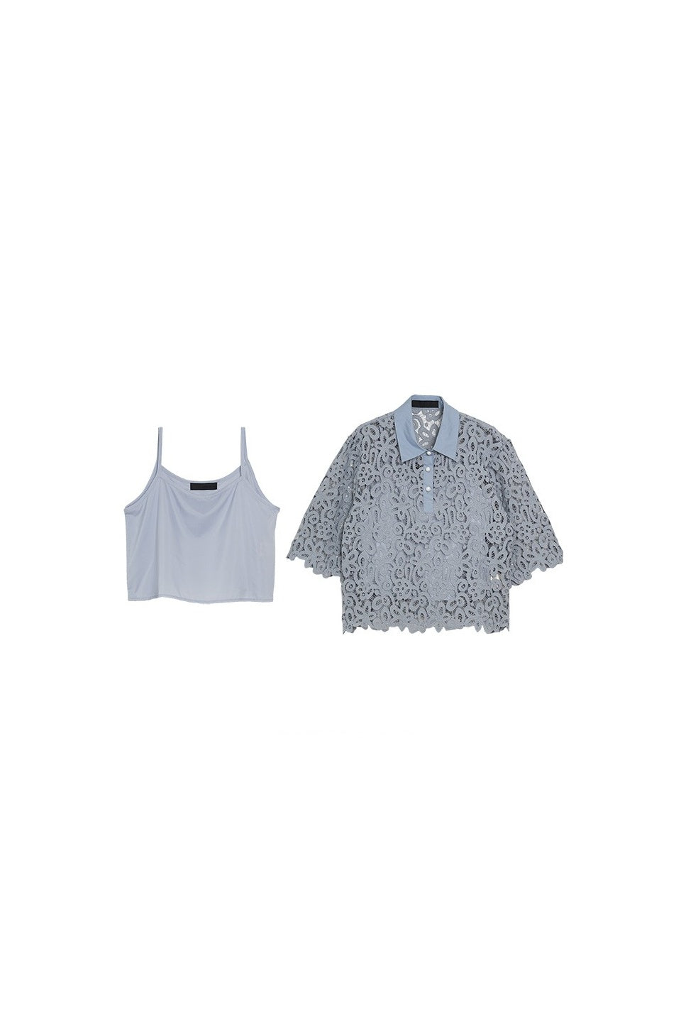 MICALLE MICALLE-Lace Ensemble Blouse-NOWALL