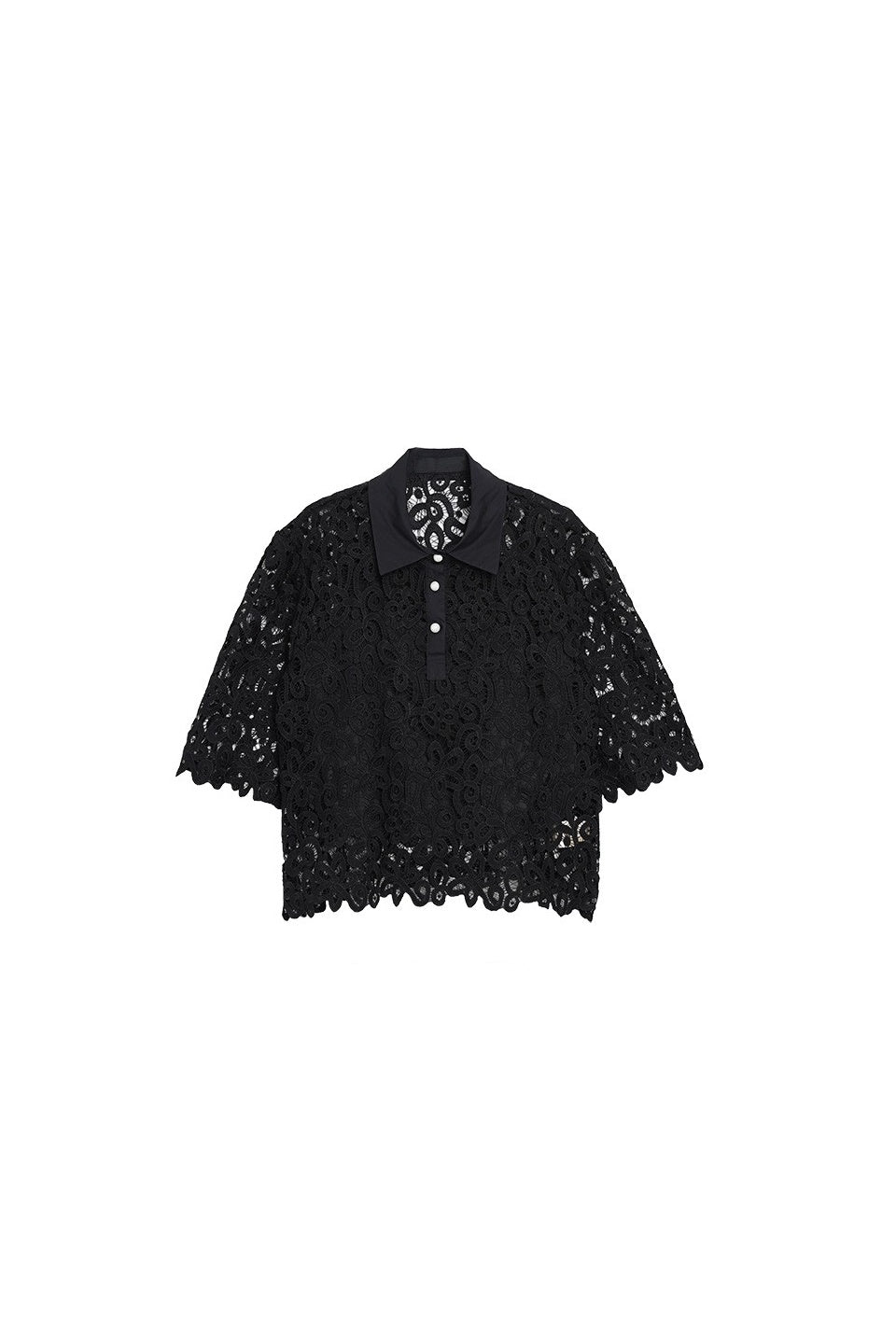 MICALLE MICALLE-Lace Ensemble Blouse-NOWALL