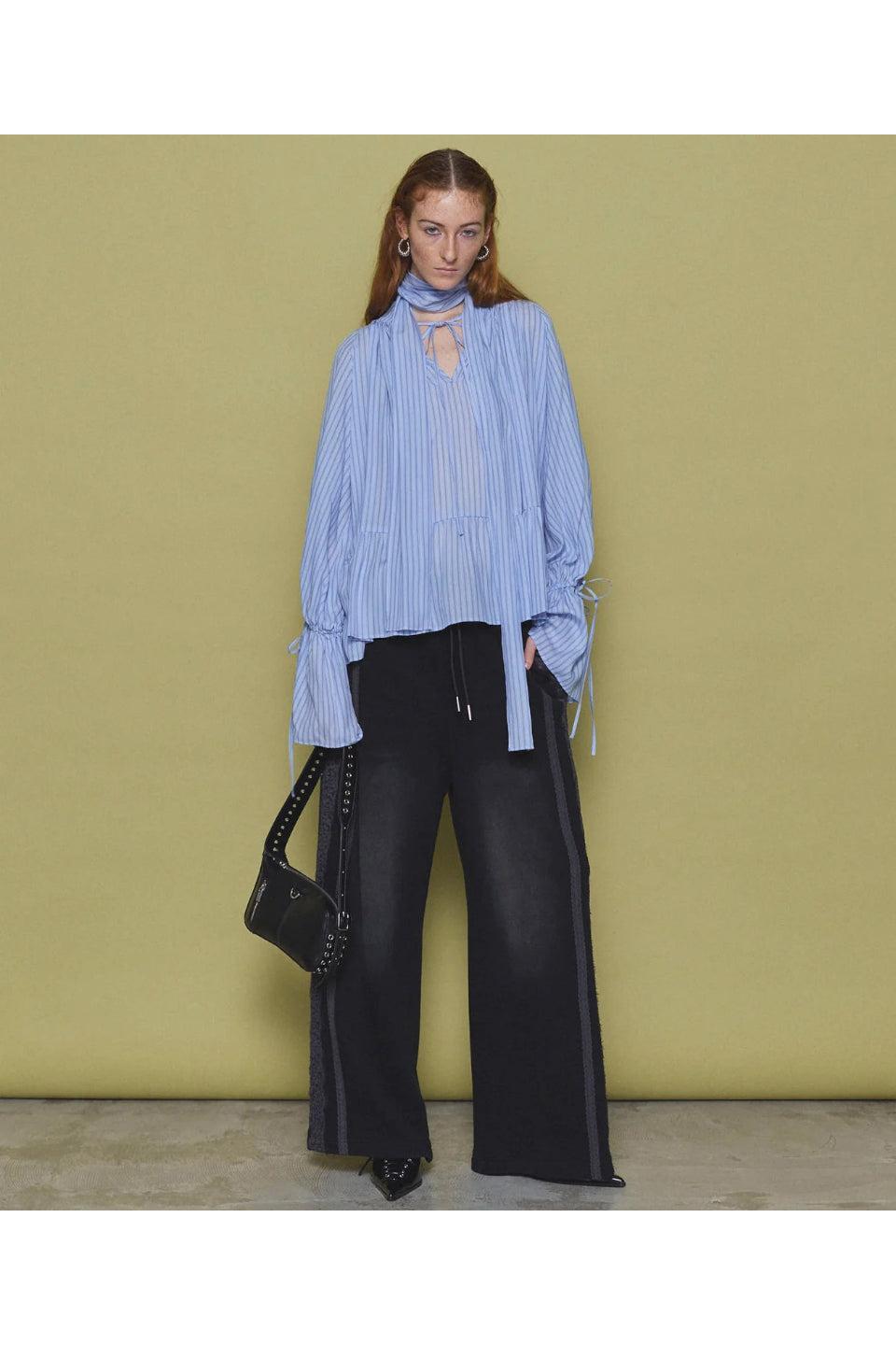 MAISON SPECIAL-Lace Material Line Sweatpants-NOWALL