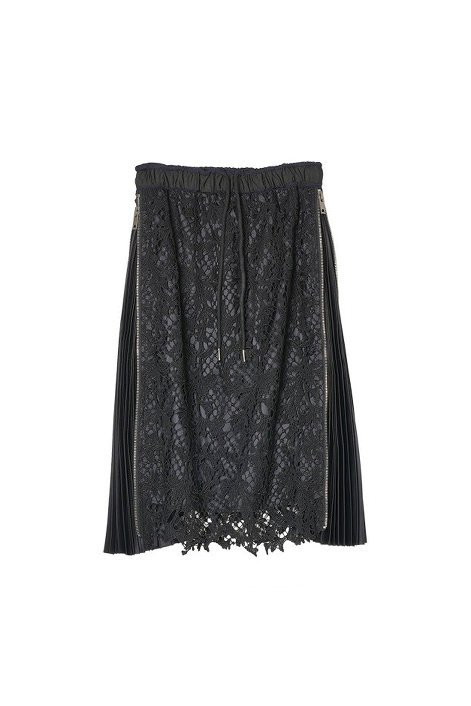 MICALLE MICALLE-Lace Pleated Skirt-NOWALL