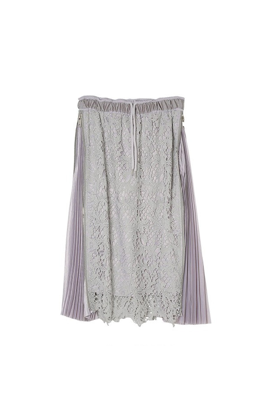 MICALLE MICALLE-Lace Pleated Skirt-NOWALL