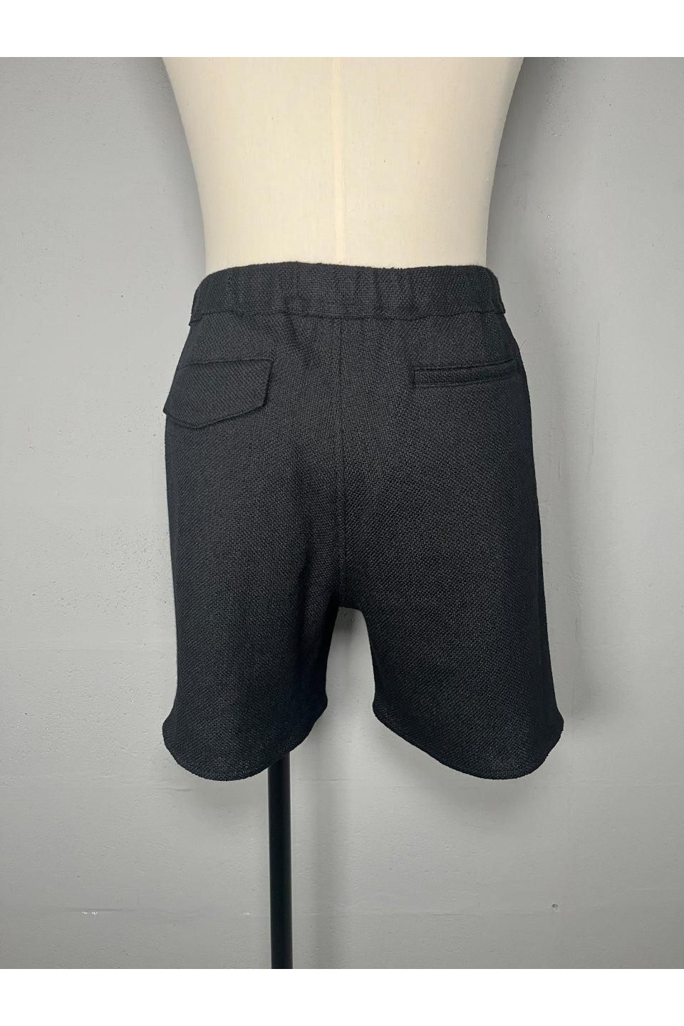 MAYKAM-Linencross 1 Tuck Shorts-NOWALL
