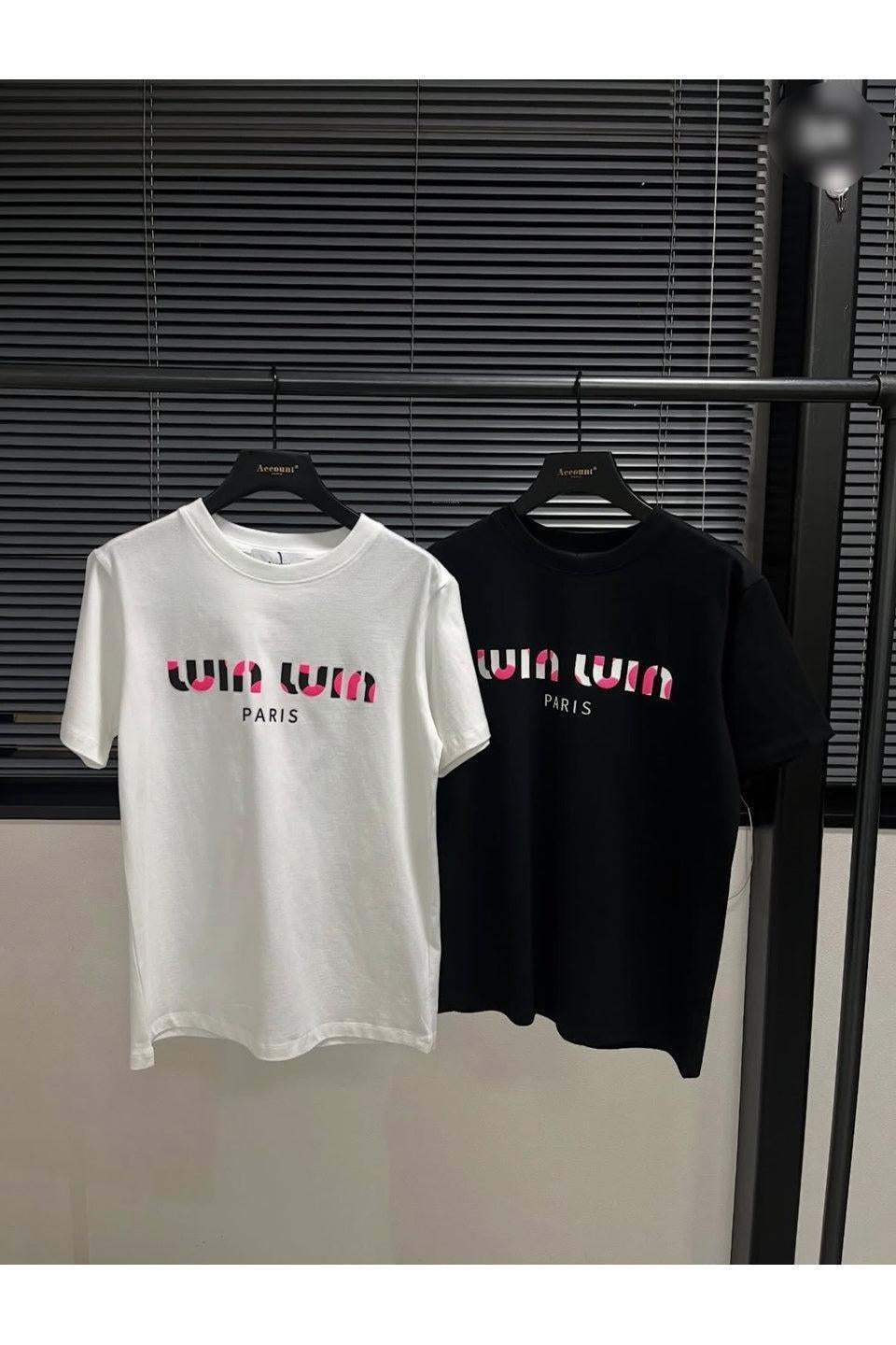 MICALLE MICALLE-Logo Print Short Sleeve Tee-NOWALL