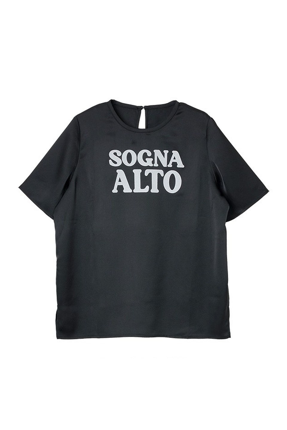 MICALLE MICALLE-Logo Print Short Sleeve Top-NOWALL