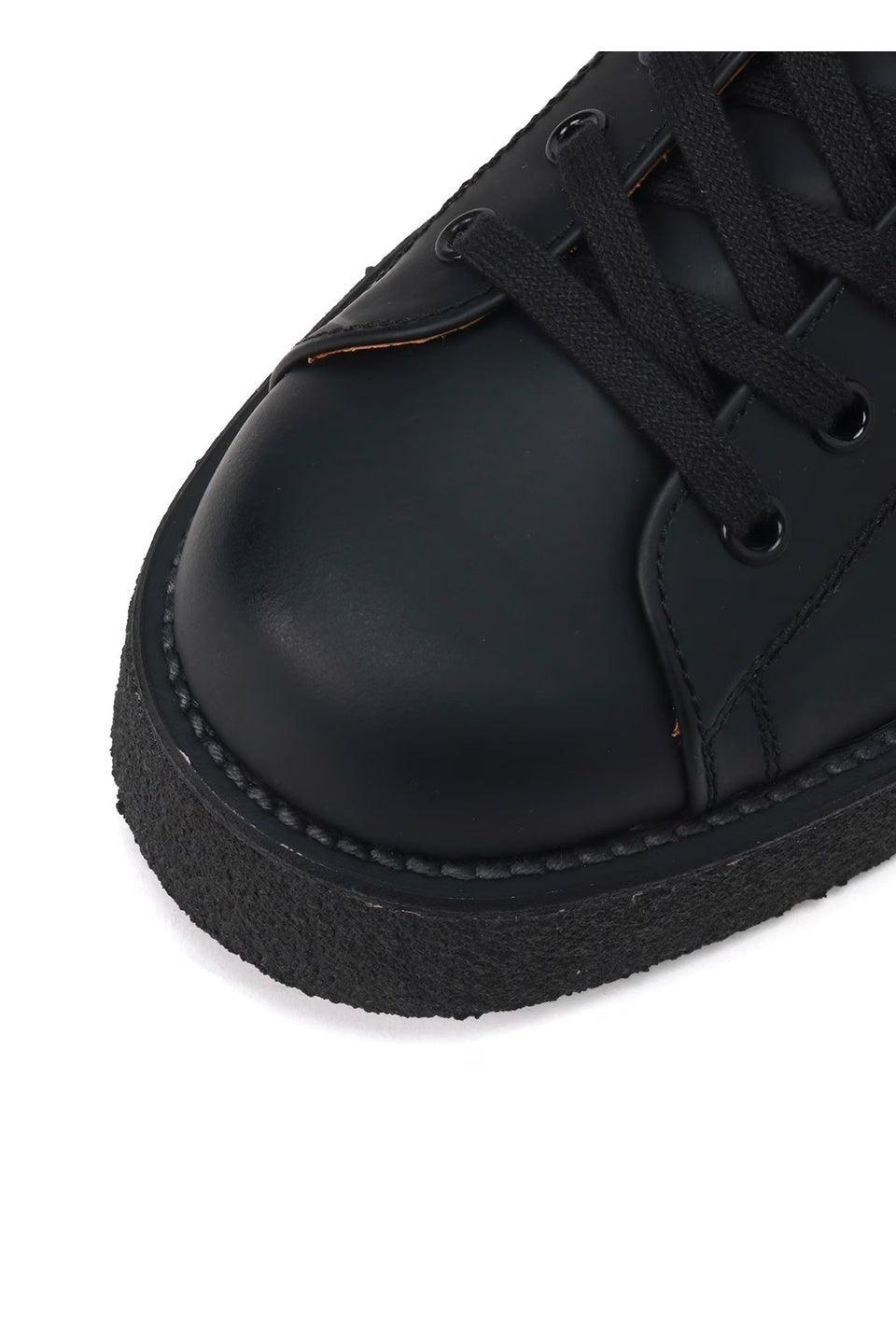 Yohji Yamamoto POUR HOMME-MAT GLASS LEATHER DEMI BOOTS-NOWALL