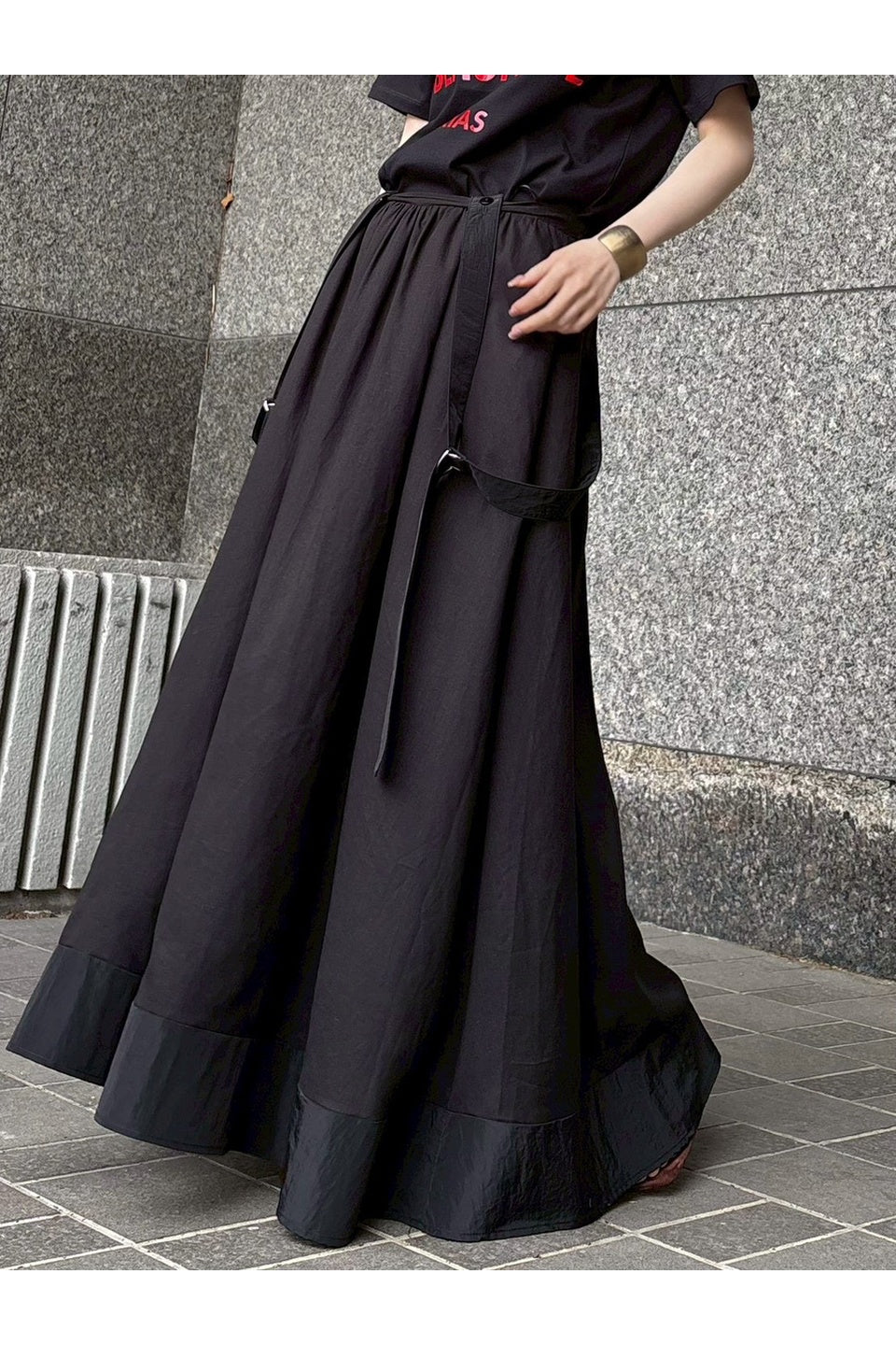 2WAY Suspender Flare Skirt