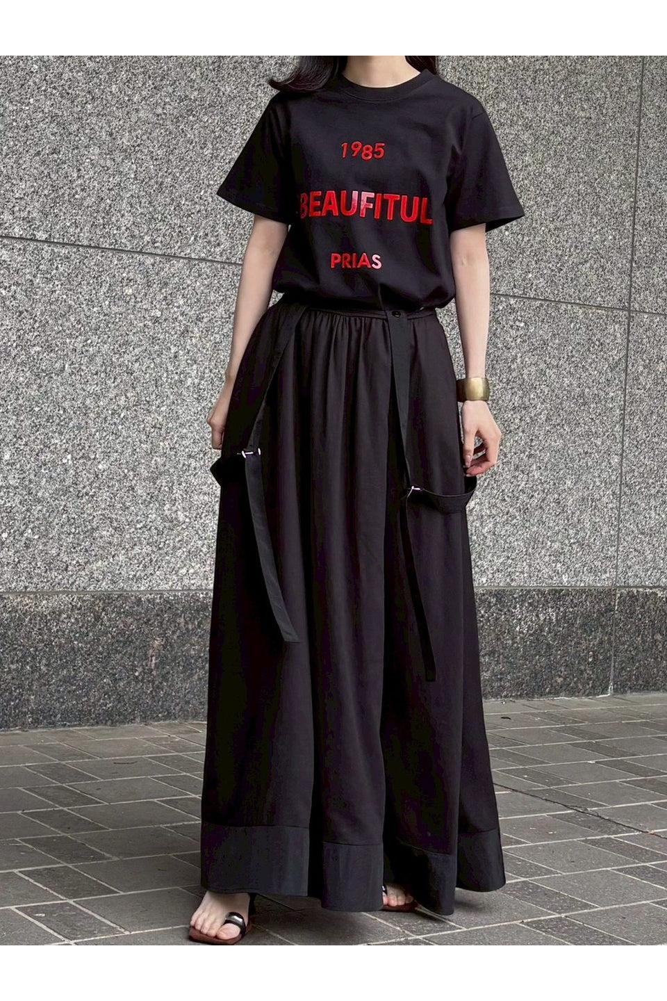 2WAY Suspender Flare Skirt