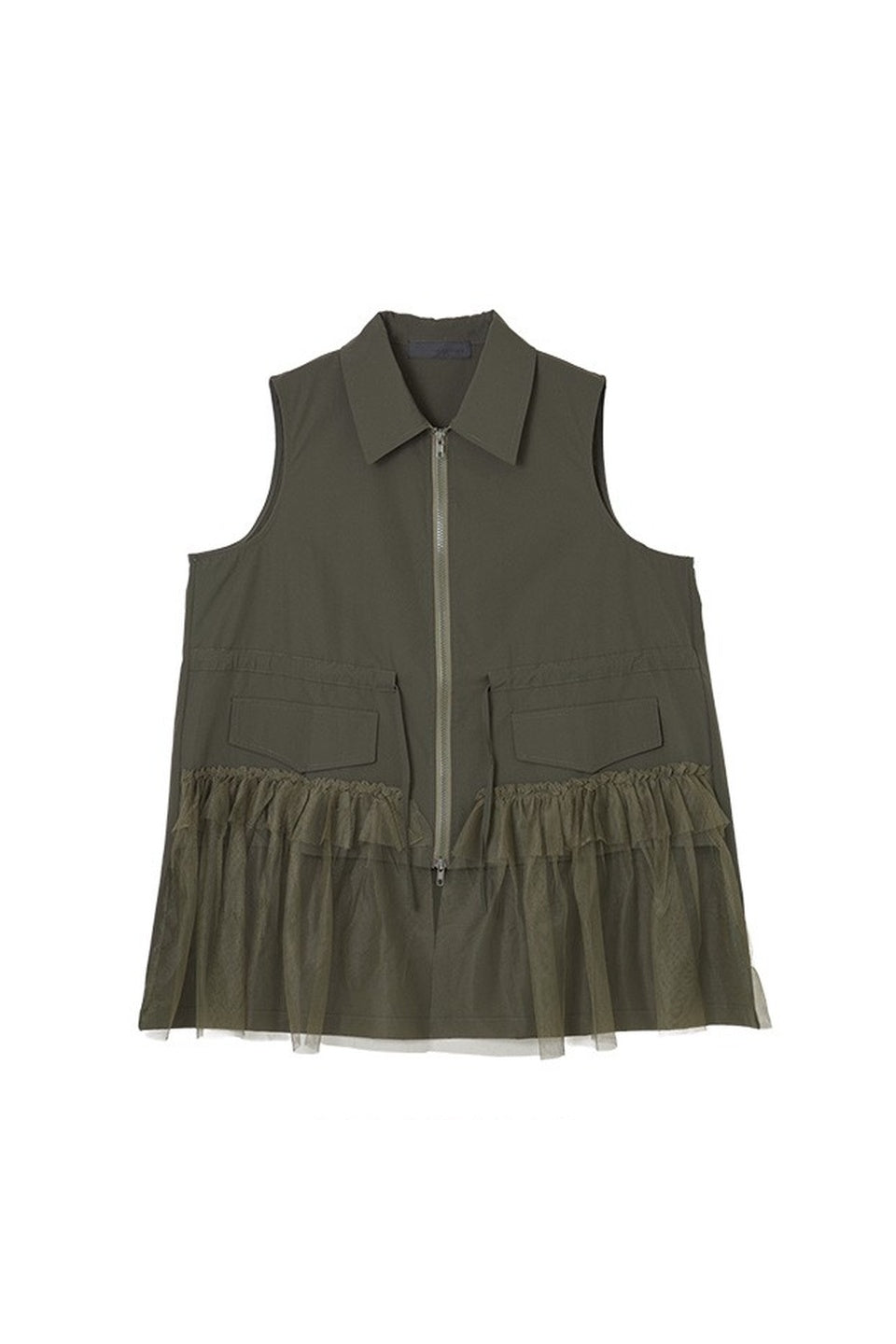 Tulle Hem Utility Vest
