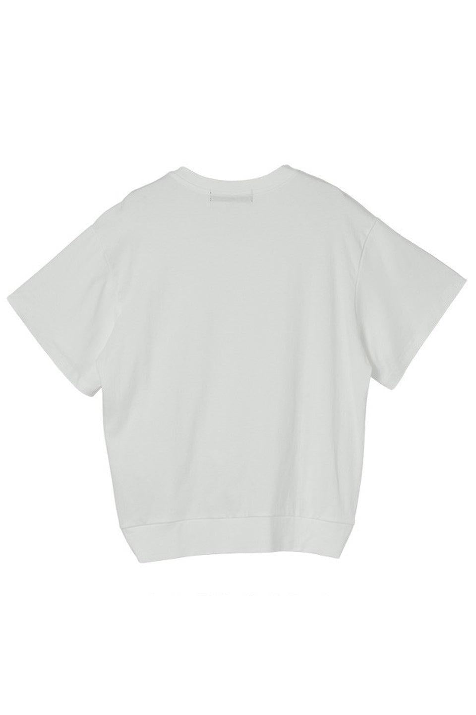 3D Floral Embroidery Lace Hem Tee
