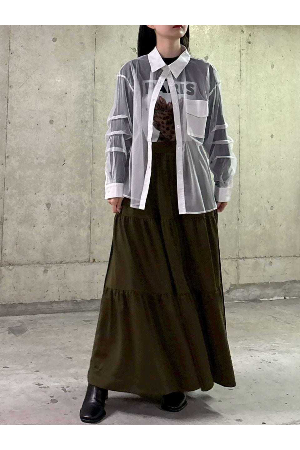 Sheer Oversized Shirt