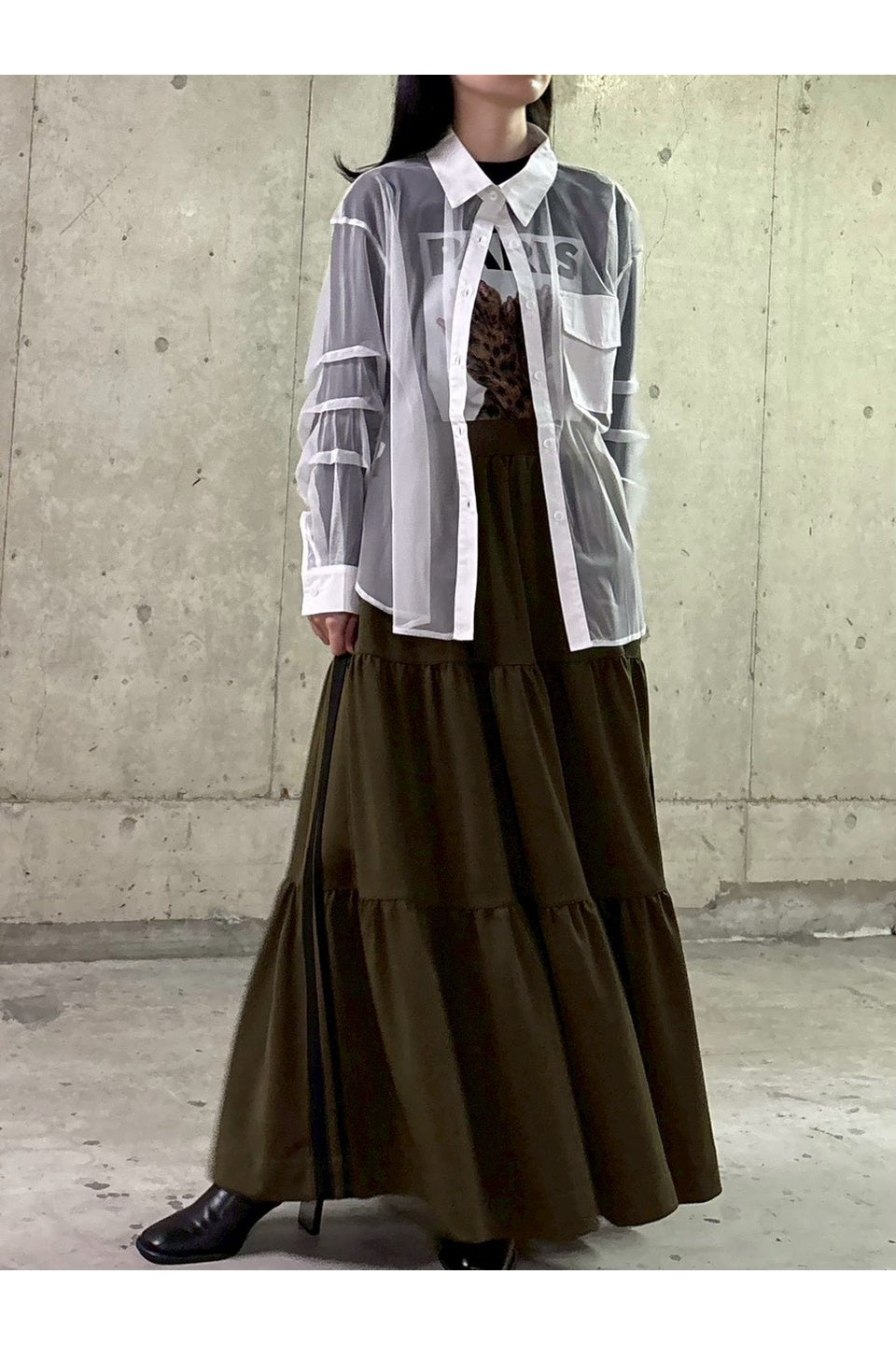 Sheer Oversized Shirt