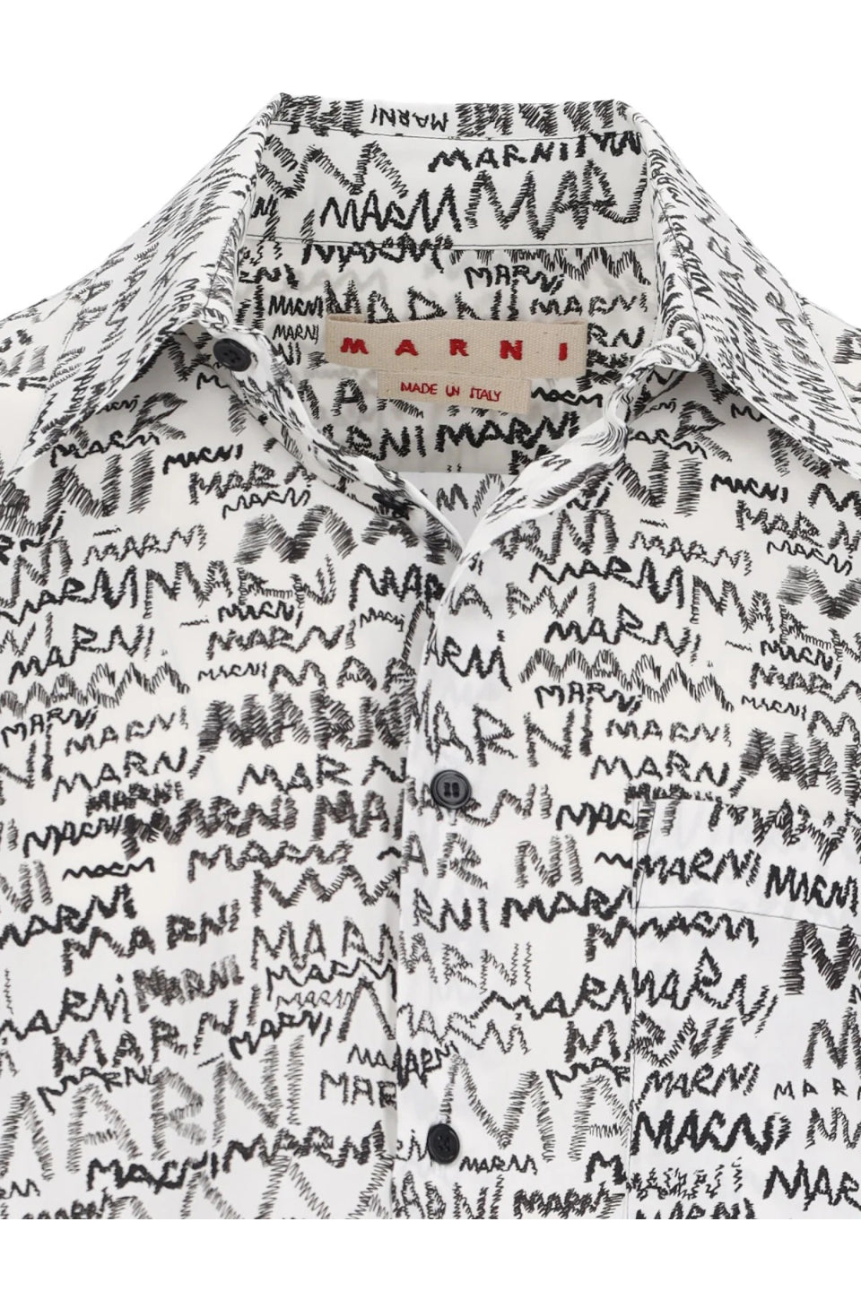 MARNI-Marni Logo All Over Long Sleeved Shirt-NOWALL