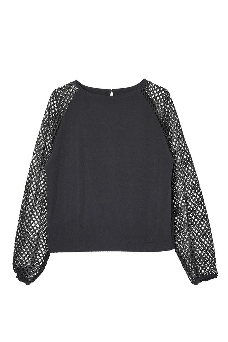 MICALLE MICALLE-Mesh Sleeve Pullover-NOWALL