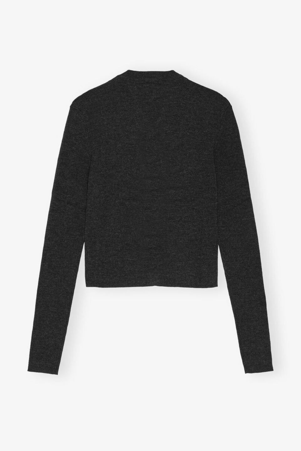 GANNI-Mini Ribbed Merino Cardigan-NOWALL