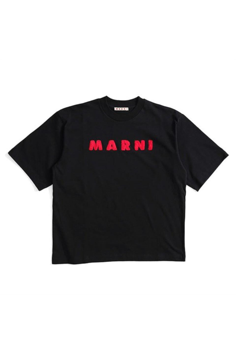 MARNI-Mohair Patch Logo T-shirt-NOWALL