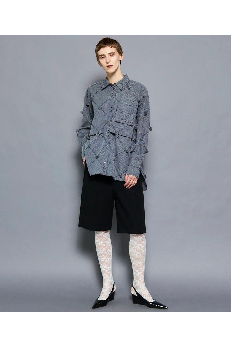 MAISON SPECIAL-Multiway Fly Flower Shirt-NOWALL