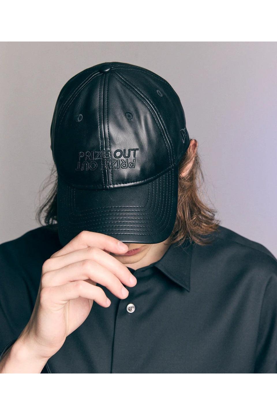 MAISON SPECIAL-NEW ERA Collaboration PRIZE OUT Logo Vegan Leather Cap-NOWALL