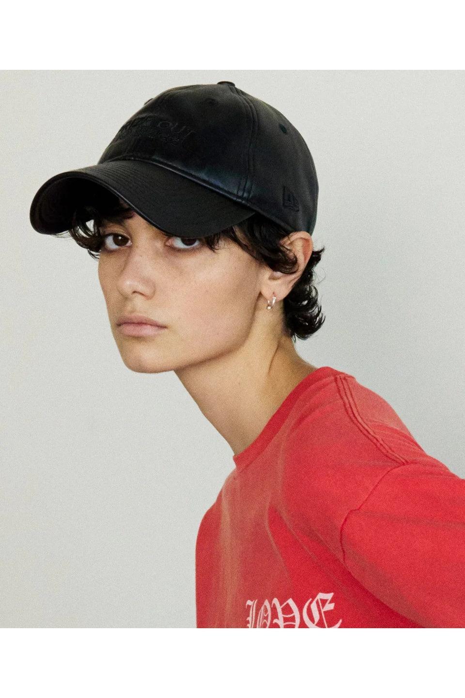 MAISON SPECIAL-NEW ERA Collaboration PRIZE OUT Logo Vegan Leather Cap-NOWALL