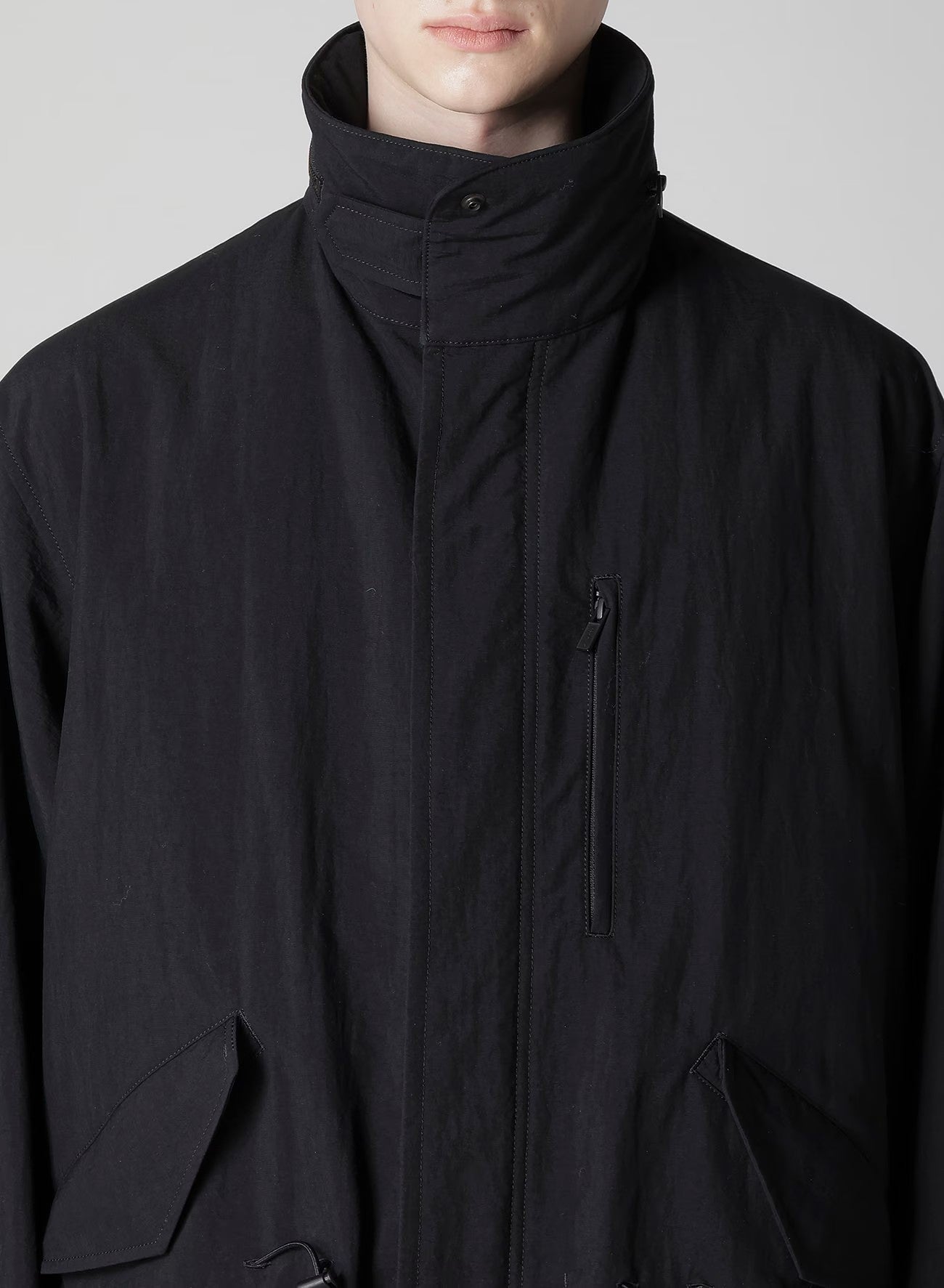 Y's for men-NYLON TASLAN MOD COAT WITH THINSULATE-NOWALL