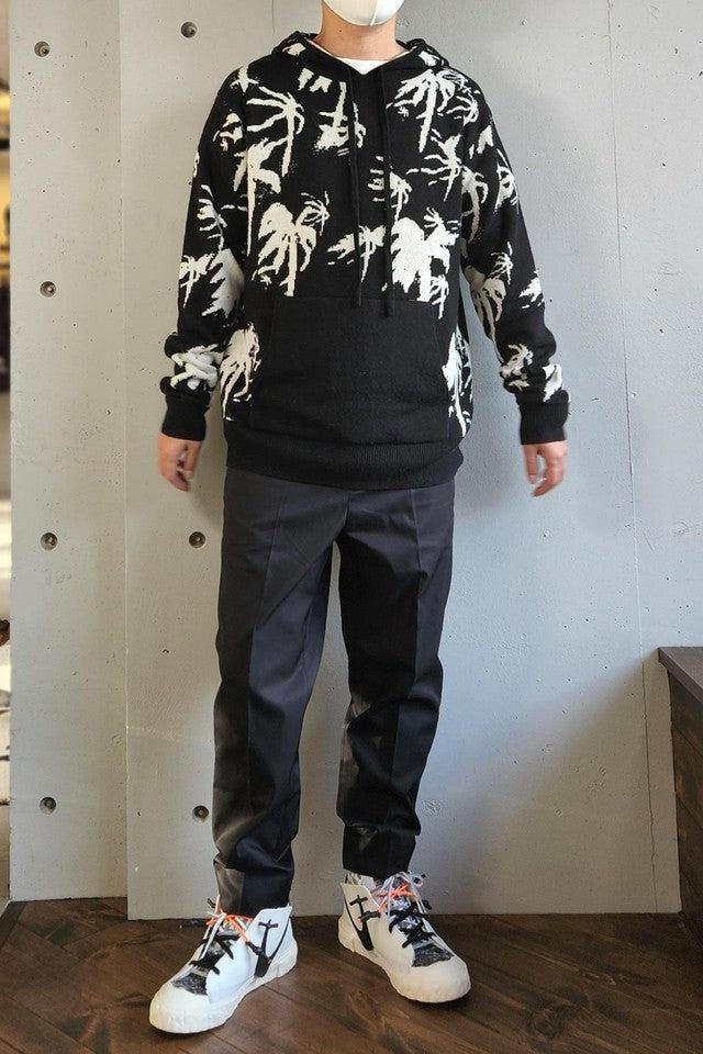 RtA-PALM TREE KNIT HOODIE-NOWALL