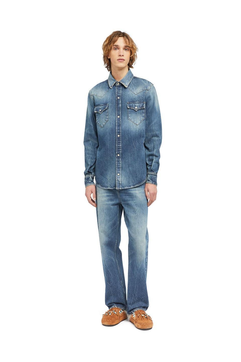 ALANUI-Pacific Roads Denim Shirt-NOWALL