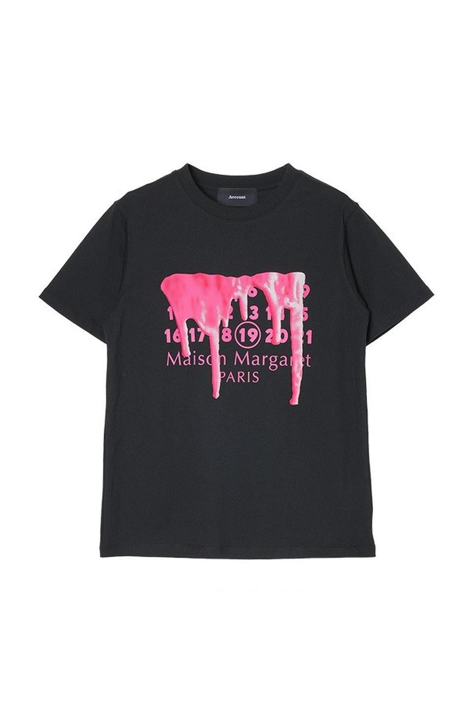 MICALLE MICALLE-Painted Logo Short Sleeve Tee-NOWALL