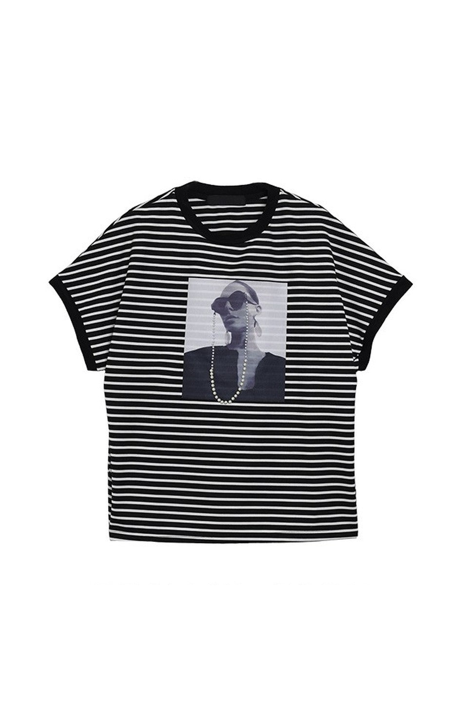 MICALLE MICALLE-Photo Print T-Shirt-NOWALL