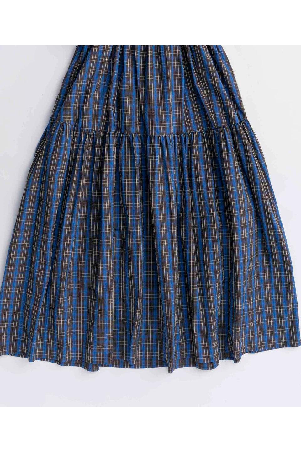 MAISON SPECIAL-Plaid Taffeta Voluminous Dress-NOWALL