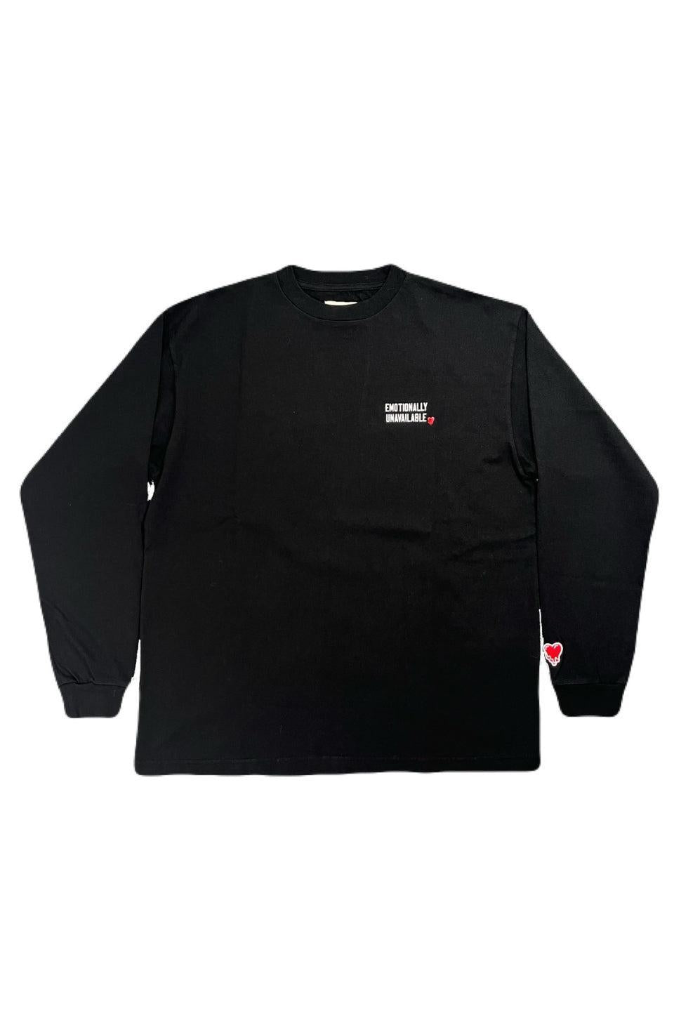 EMOTIONALLY UNAVAILABLE-Plain LS Tee-NOWALL