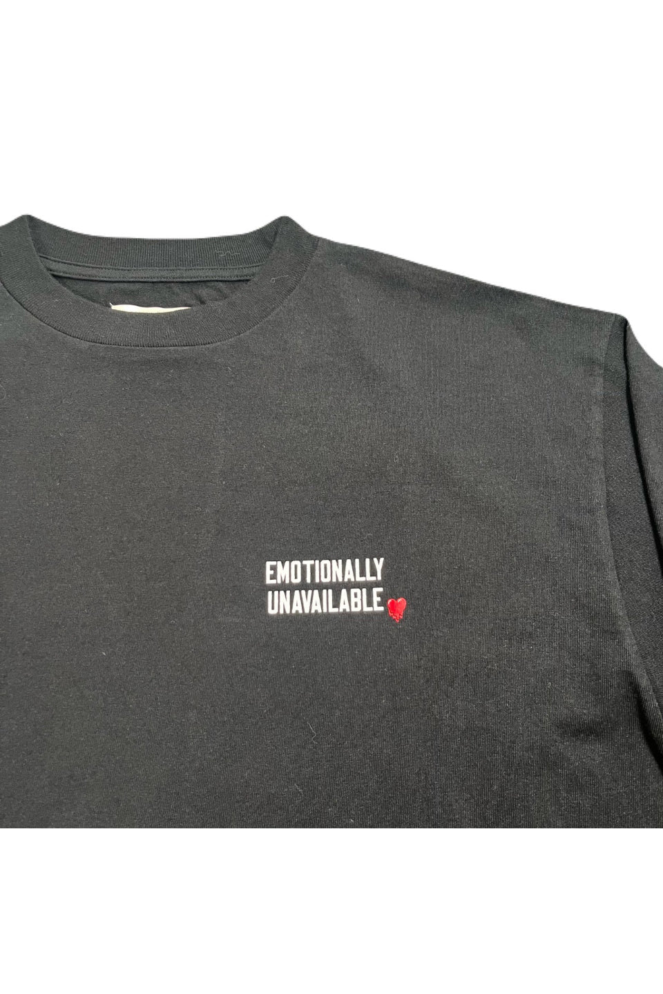 EMOTIONALLY UNAVAILABLE-Plain LS Tee-NOWALL