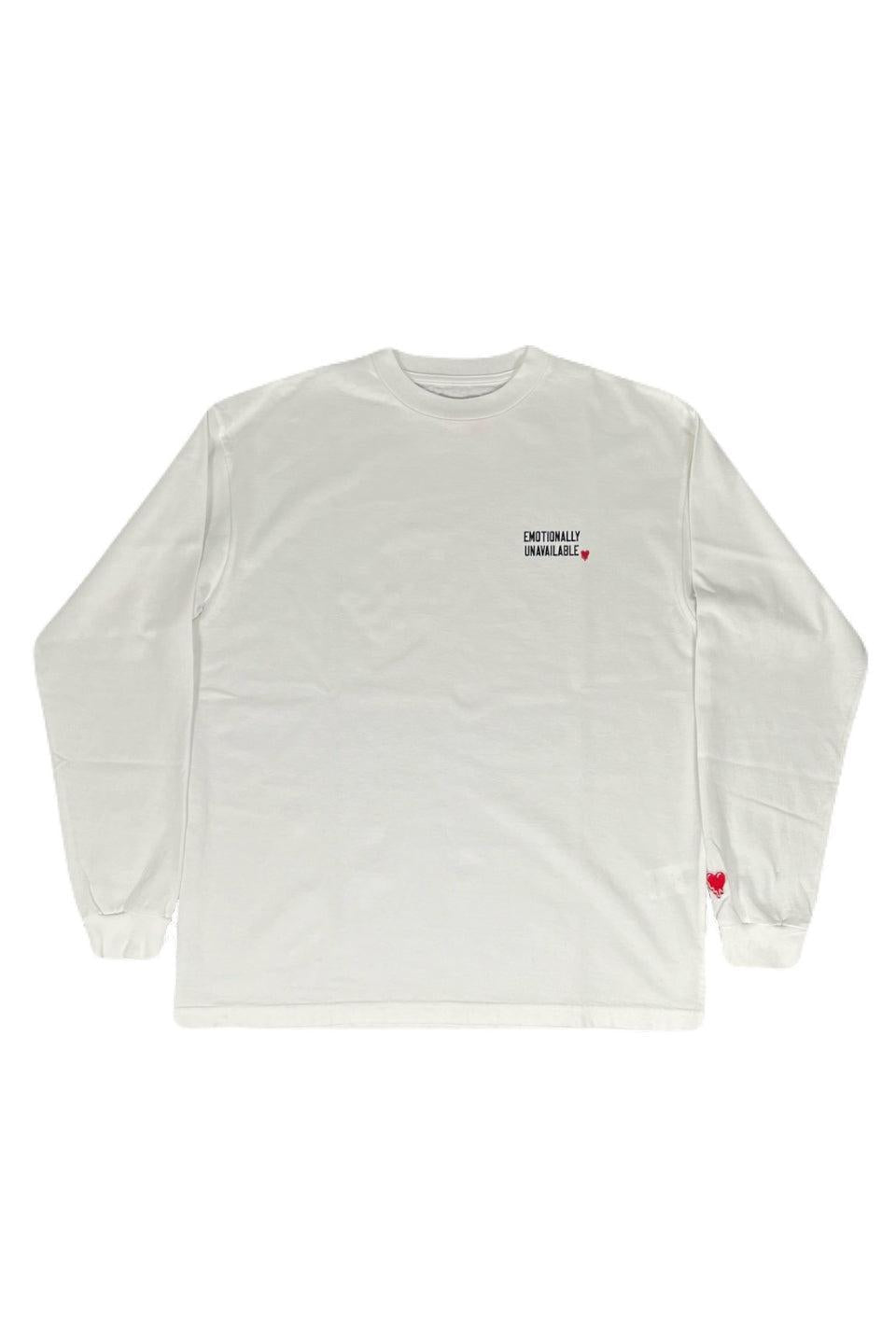 EMOTIONALLY UNAVAILABLE-Plain LS Tee-NOWALL