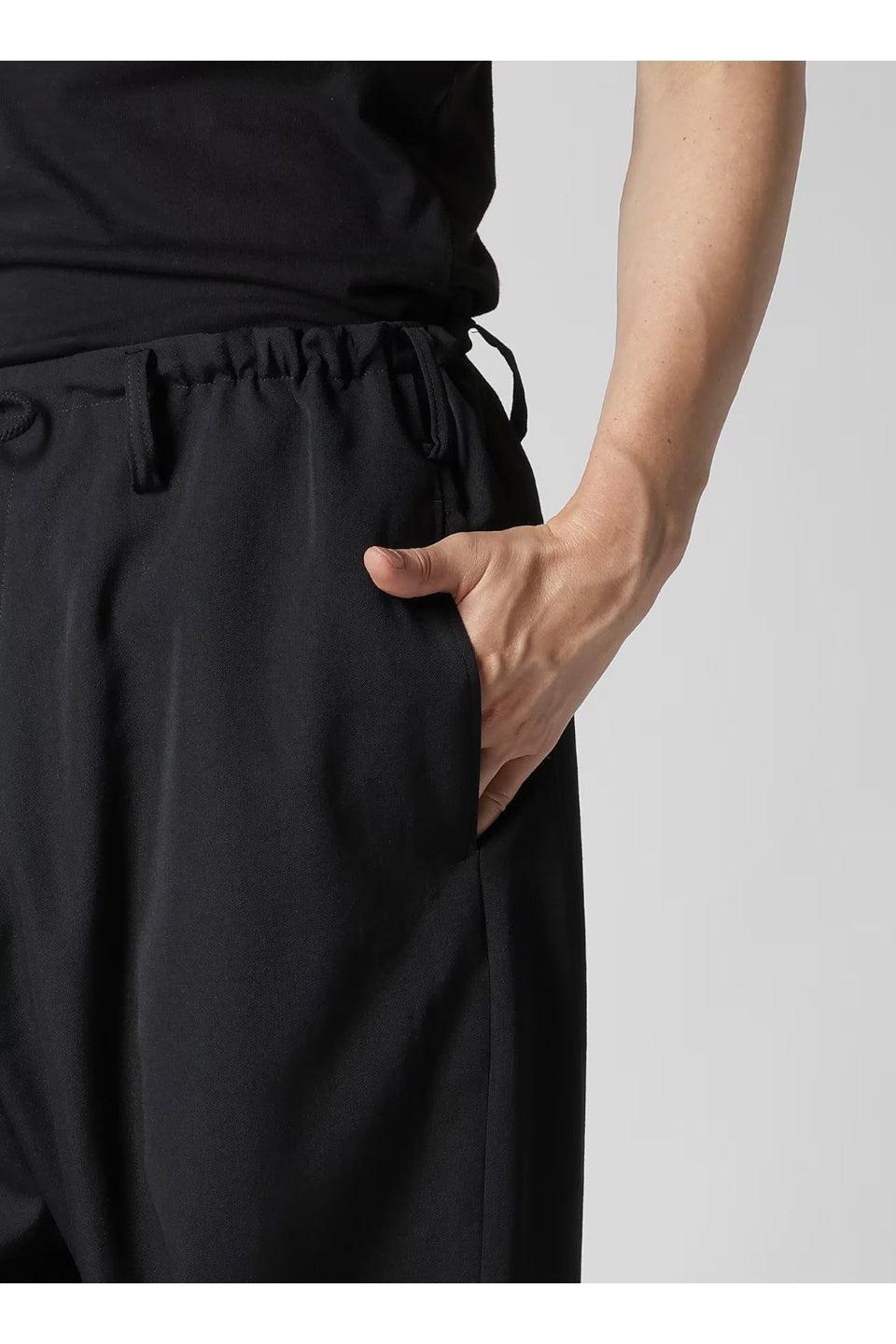 Yohji Yamamoto POUR HOMME-Regulation Gabardine Classic Drawstring Pants-NOWALL