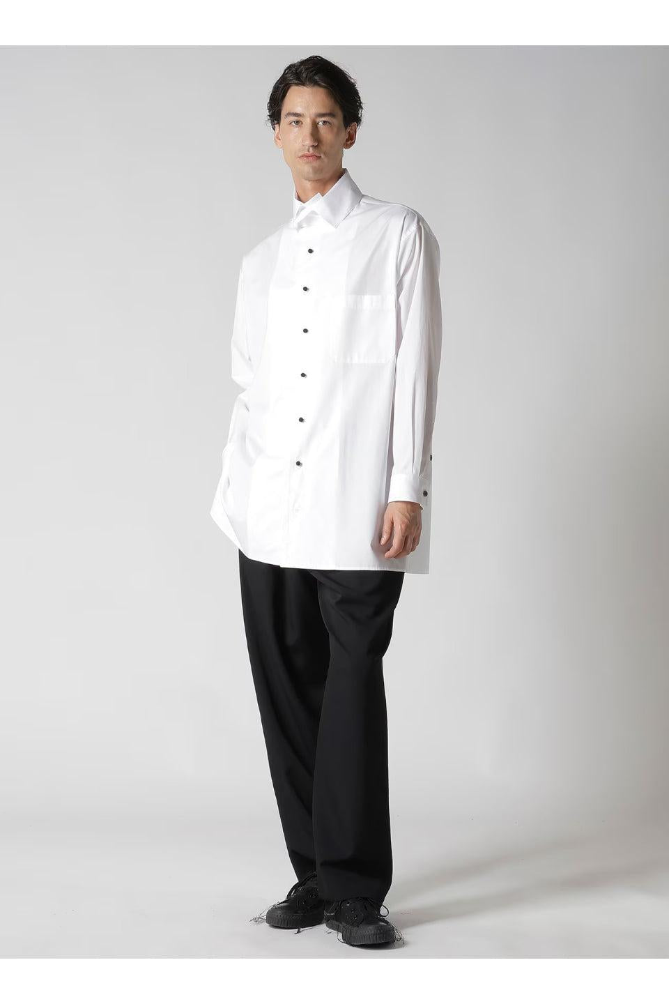 Yohji Yamamoto POUR HOMME-Regulation Gabardine Classic Drawstring Pants-NOWALL