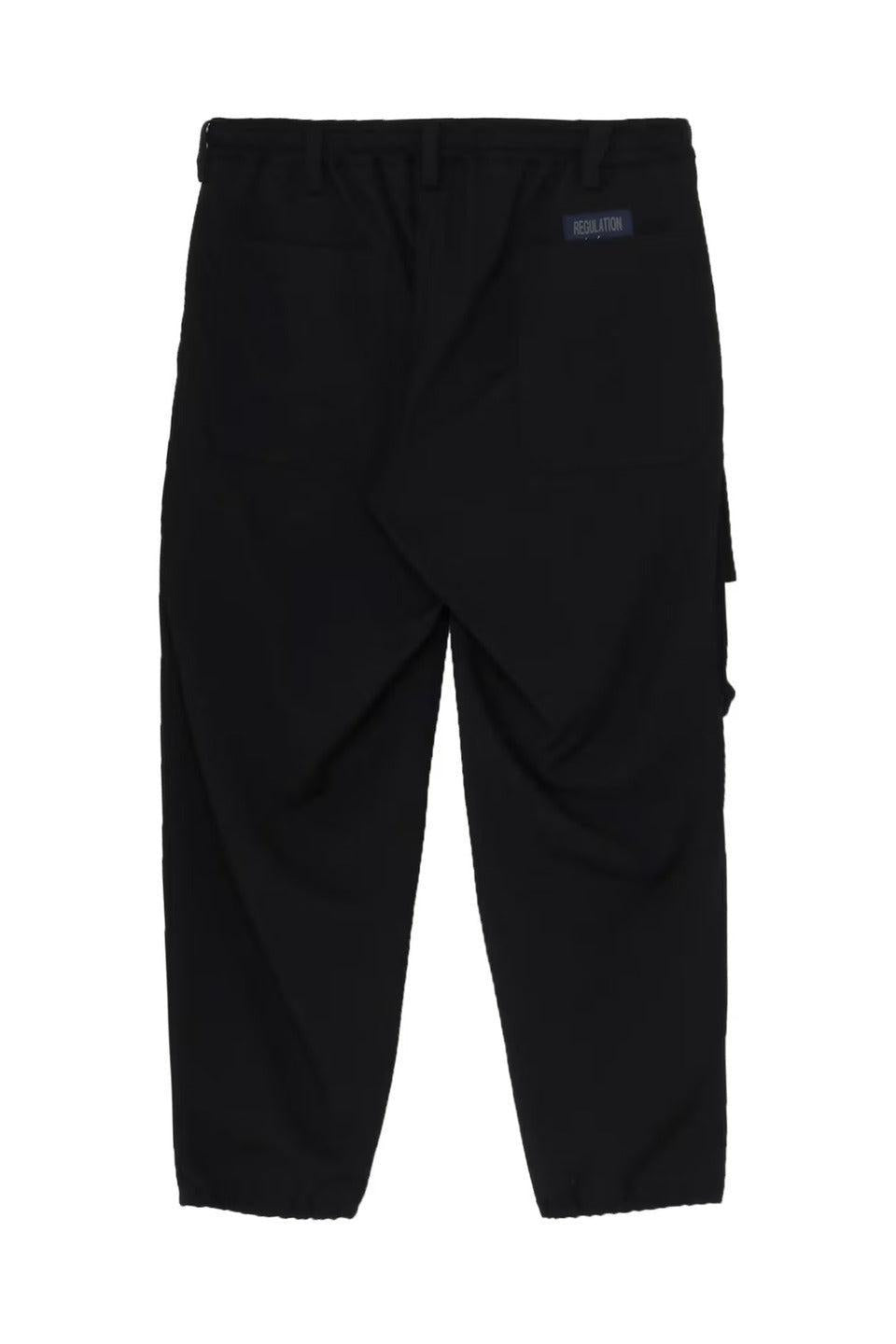Yohji Yamamoto POUR HOMME-Regulation Gabardine Rib Flap Pocket Pants-NOWALL