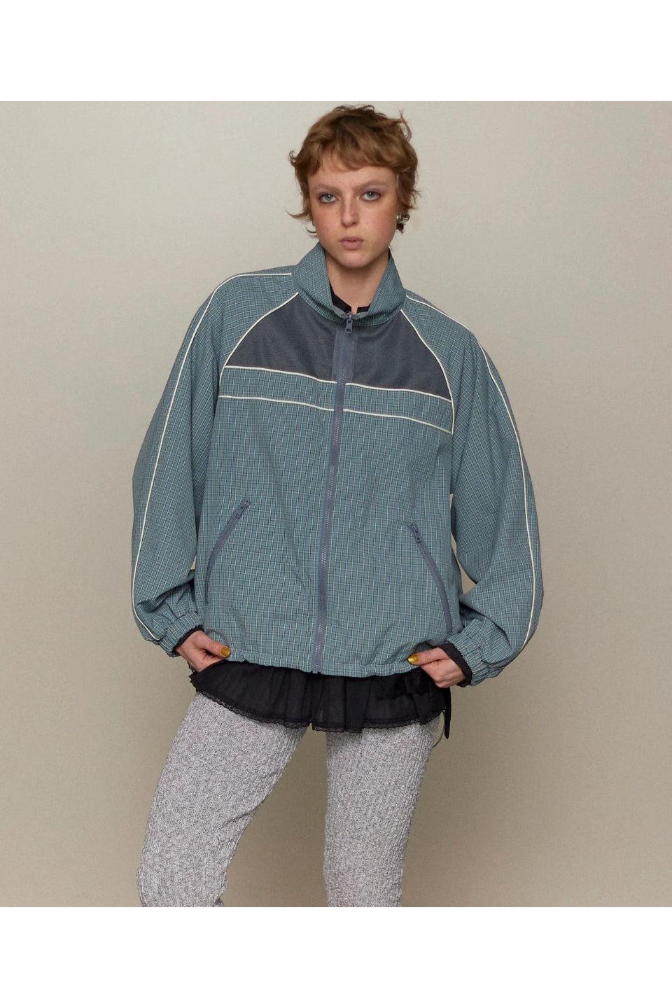 MAISON SPECIAL-Reversible Plaid Pattern Blouson-NOWALL