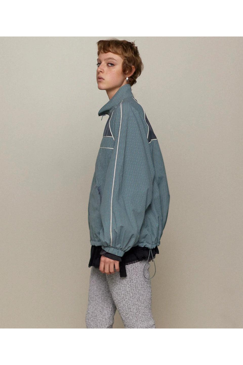 MAISON SPECIAL-Reversible Plaid Pattern Blouson-NOWALL