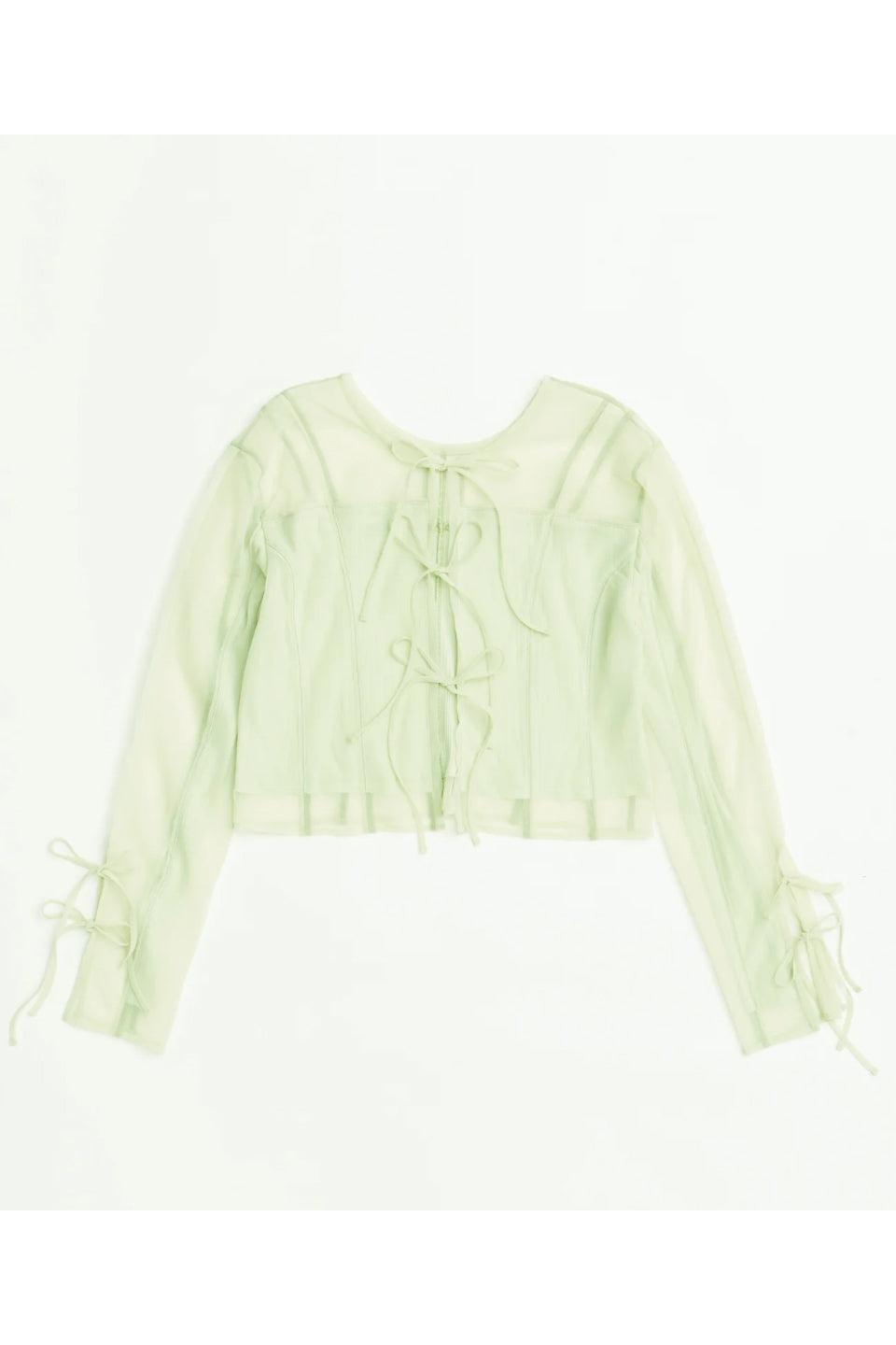 MAISON SPECIAL-Reversible Sheer Cardigan-NOWALL