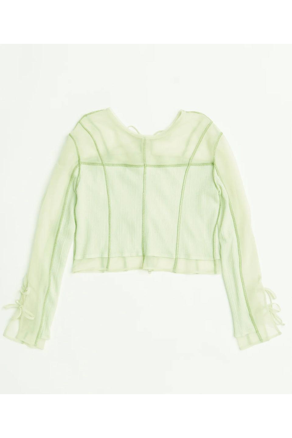 MAISON SPECIAL-Reversible Sheer Cardigan-NOWALL