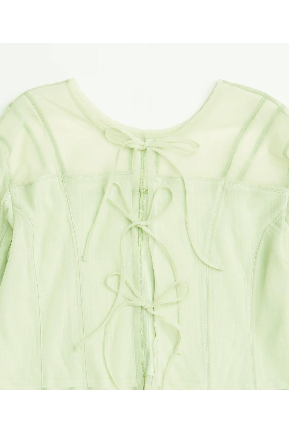 MAISON SPECIAL-Reversible Sheer Cardigan-NOWALL